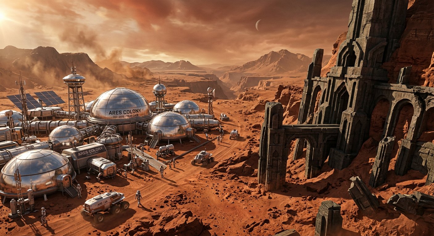 Colonie humaine sur Mars 2419