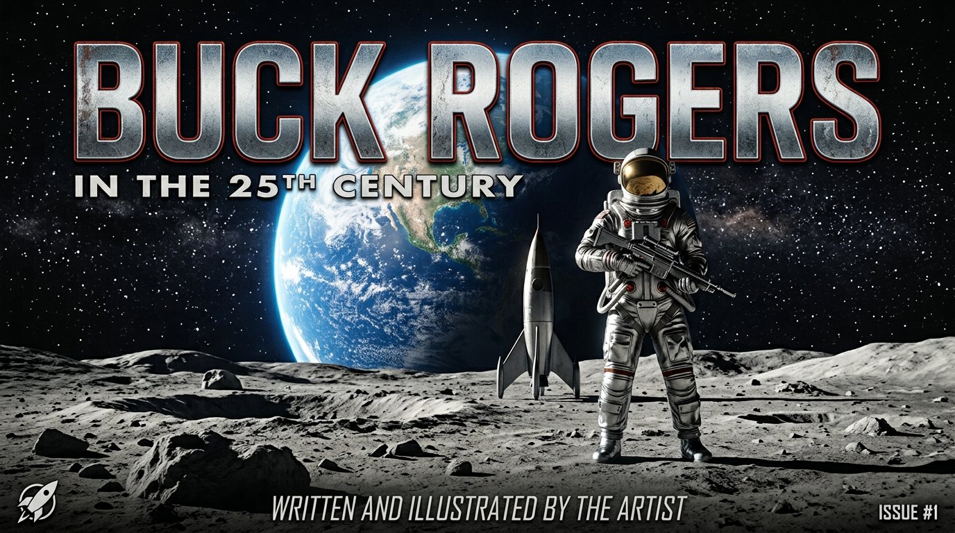 Page titre du roman graphique Buck Rogers