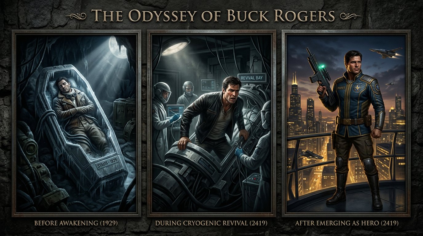Triptyque du réveil de Buck Rogers