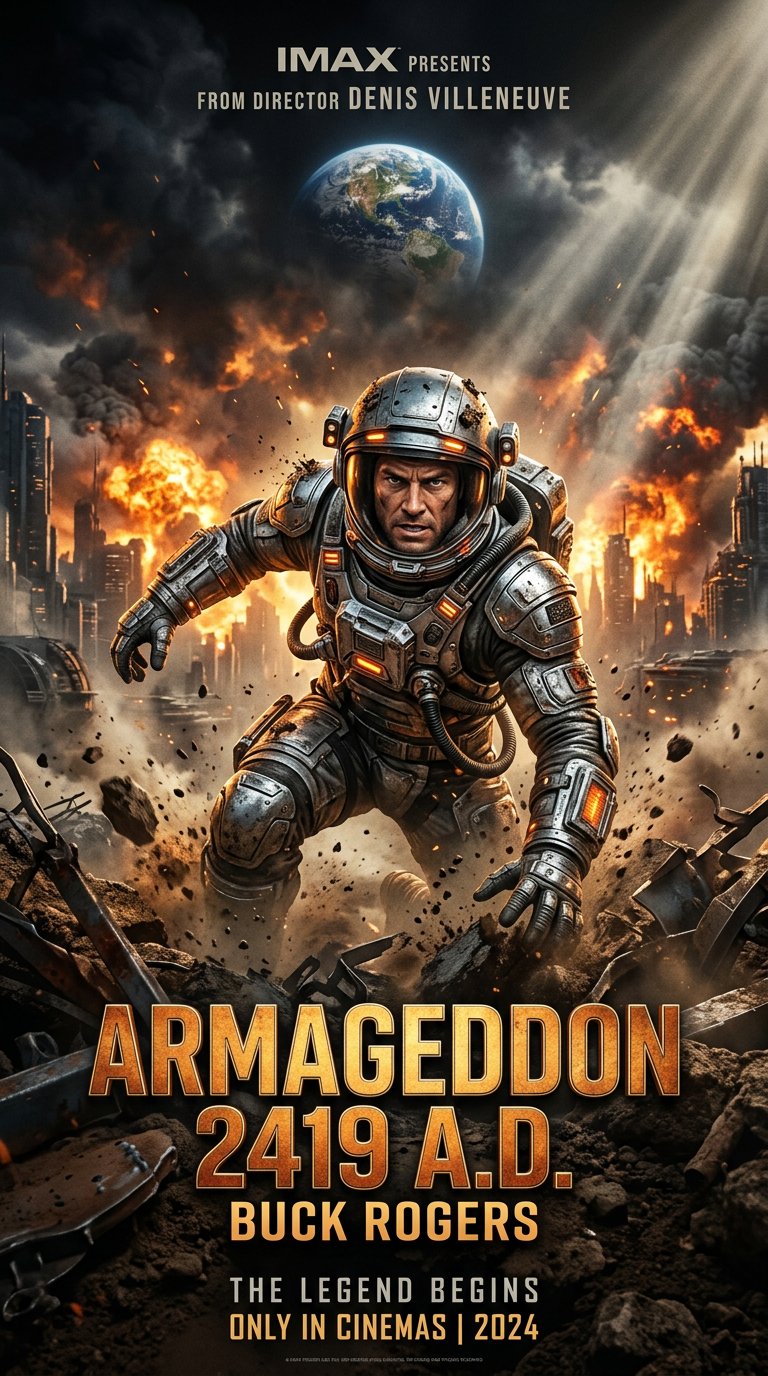 Couverture Armageddon 2419 A.D. — Buck Rogers émergeant de la terre
