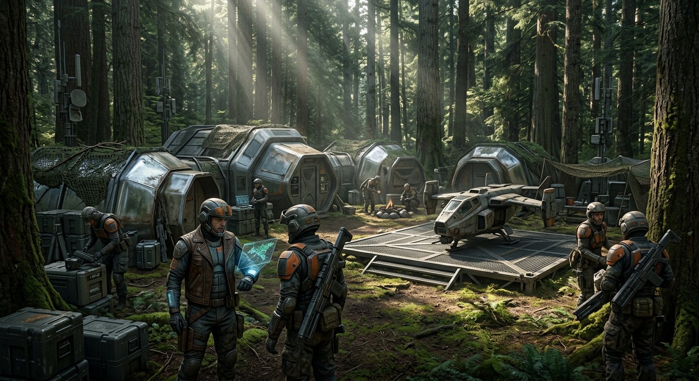 Camp des Gangs de la Forêt — Résistance américaine 2419